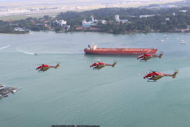 Sarang Helicopter display team all set for Singapore Airshow 2024