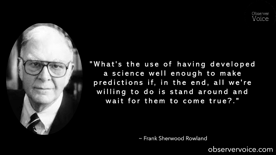 Frank Sherwood Rowland Quotes