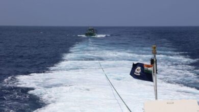 Indian Coast Guard rescues a stranded fishing boat off Karwar