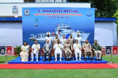 Indian Coast Guard & Royal Oman Police Coast Guard officials meet in New Delhi