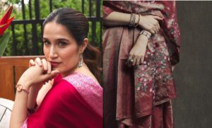 Sagarika Ghatge wears Nebula by Titan's 'Basant' at Four Seasons Festive Showcase of Akutee