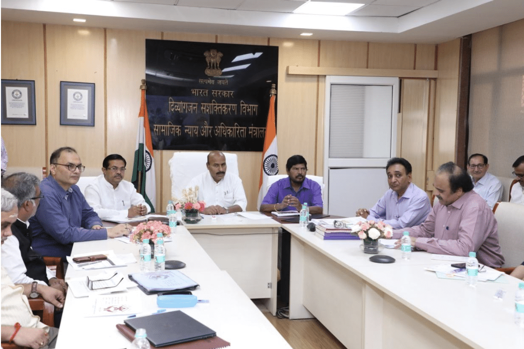 Union Minister Dr. Virendra Kumar reviews the progress of schemes and key initiatives of DEPwD