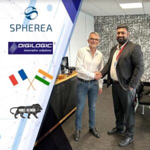 Digilogic Systems CEO Mr. Shashank Varma and SPHEREA CEO Mr. Christian DABASSE concluded the partnership formalities

