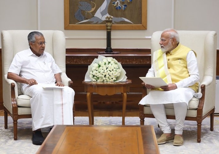 Kerala CM meets Prime Minister Shri Narendra Modi