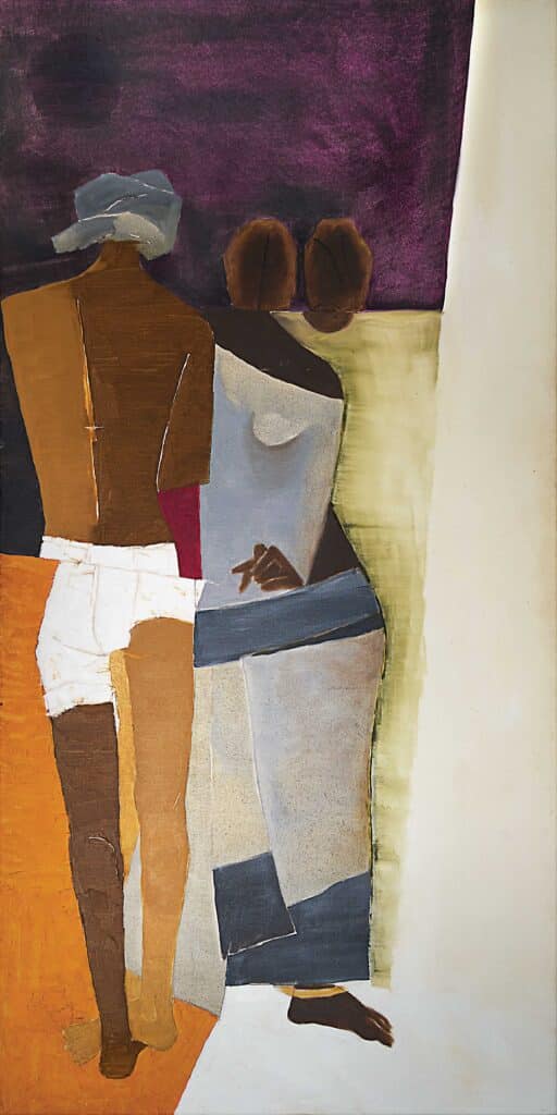 Lot no. 73, an untitled work by M F Husain 