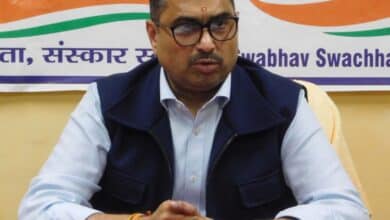 Information and Broadcasting Secretary Sanjay Jaju reviews the construction of