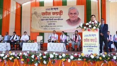 Sarbananda Sonowal pays tribute to Bharat Ratna Atal Bihari Vajpayee on his