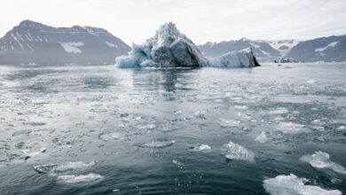 Antarctic Ice Melt and Volcanic Eruptions