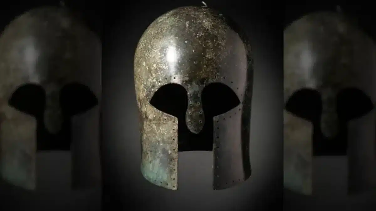 Rare Corinthian Helmet Set for Auction in London