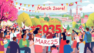 March 2025 Bank Holidays