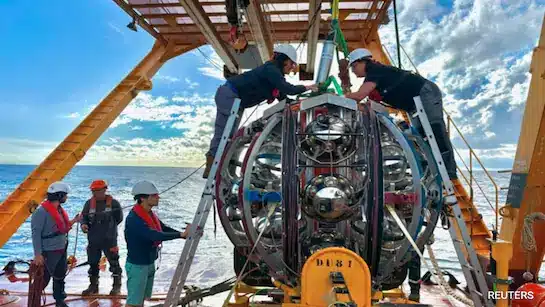 Neutrino Discovery in Mediterranean Sea