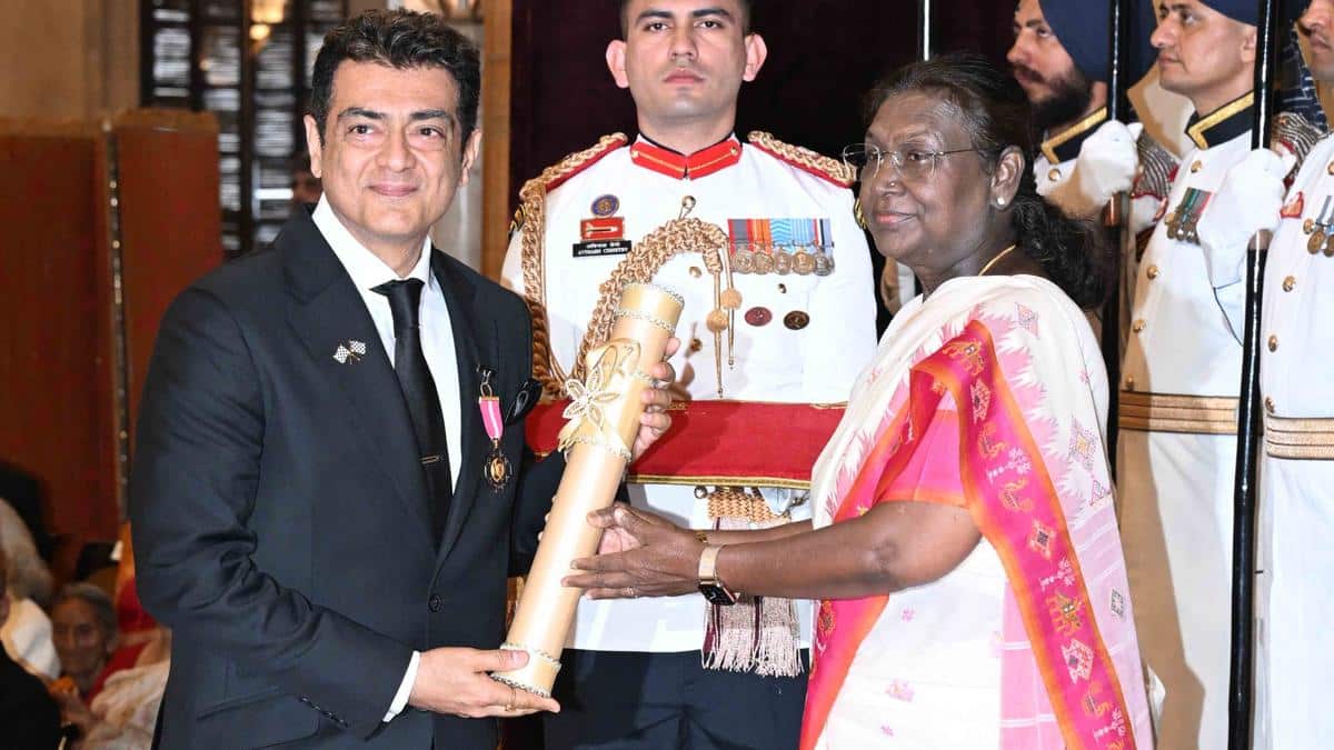 Ajith Kumar Receives Prestigious Padma Bhushan from the President