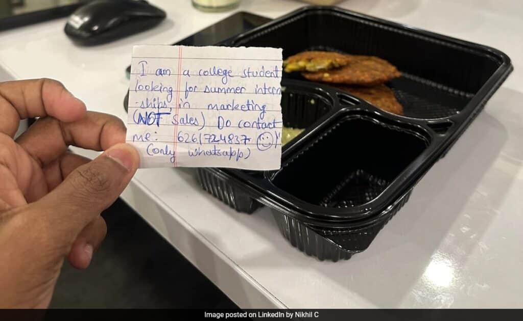 When Food Meets Ambition: Zomato Delivery Agent Applies for Internship ...
