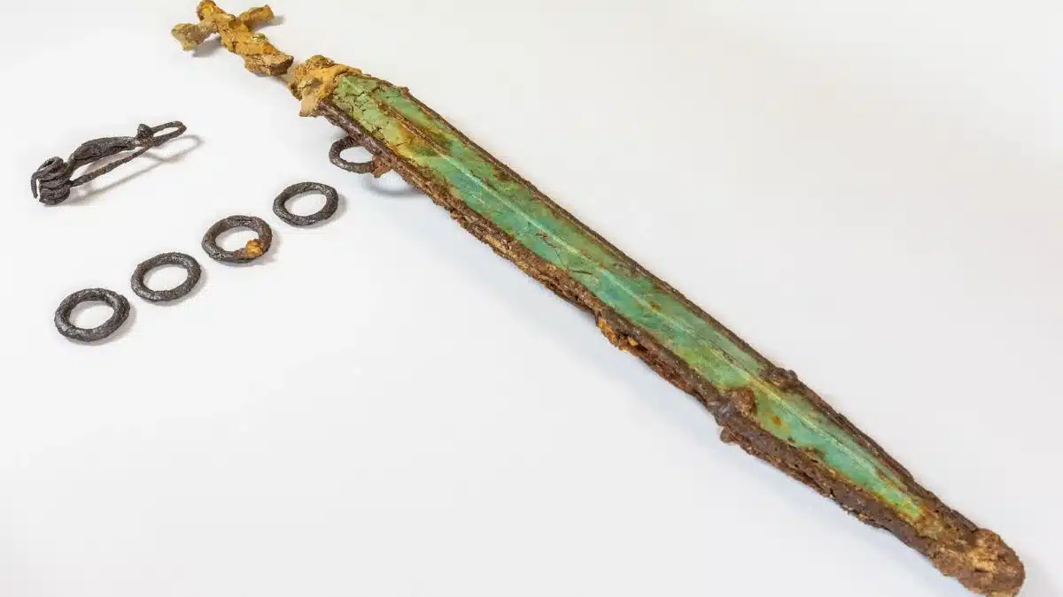 Ancient Swords Featuring Swastika Symbol Unearthed