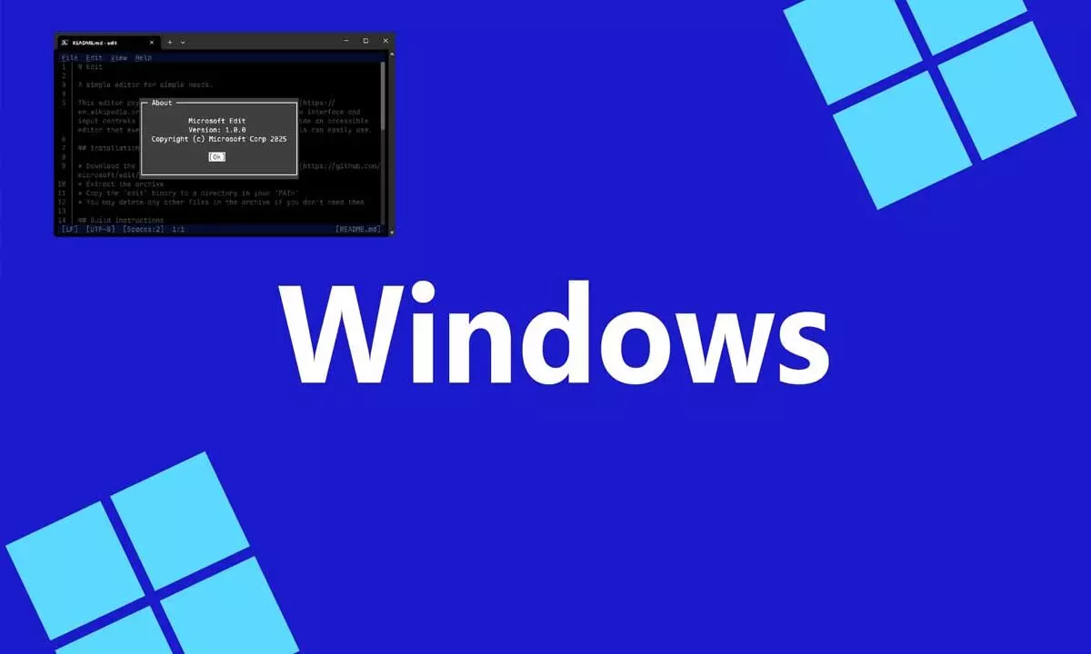 Microsoft Launches Edit: Open-Source Command Line Text Tool