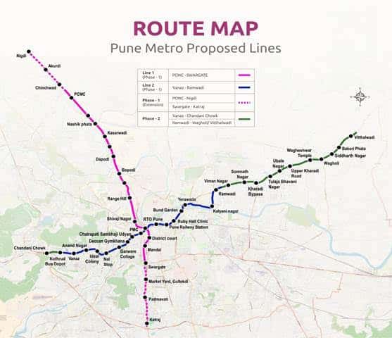Cabinet Approves Phase-2 of Pune Metro Rail Project from Vanaz to Chandani Chowk