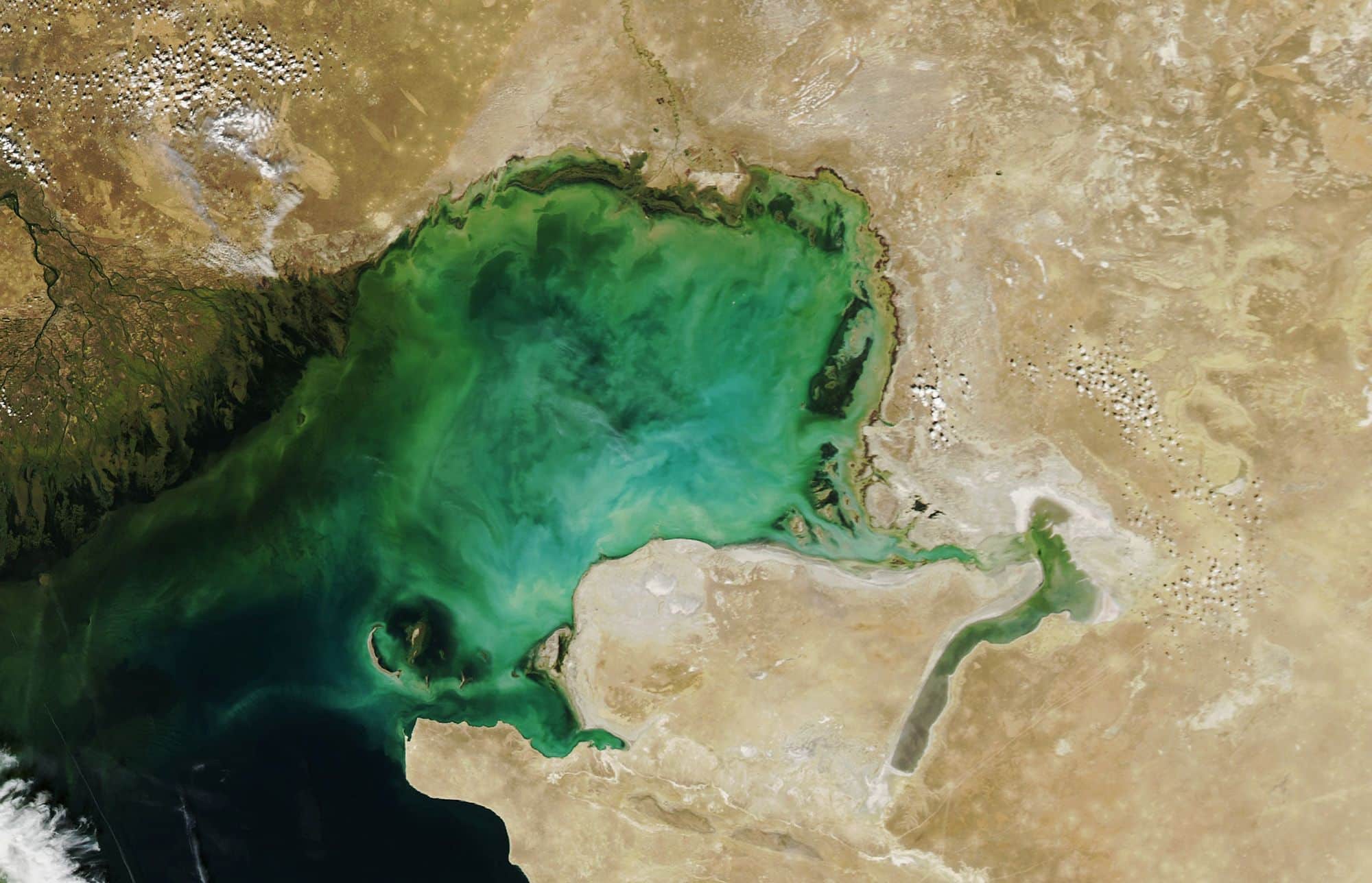 Emerging Landmass Discovered in Caspian Sea Amidst Declining Water Levels