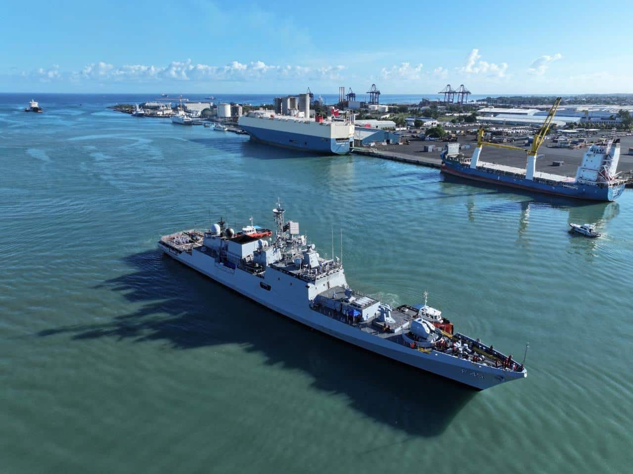 INS Teg Completes Port Visit During Operational Deployment to South West Indian Ocean Region