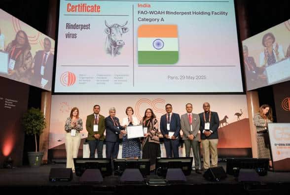India Joins Elite Global Group for Rinderpest Virus โCattle Plagueโ Containment;