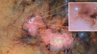 Rubin Observatory Records Distant Nebulae from Chile