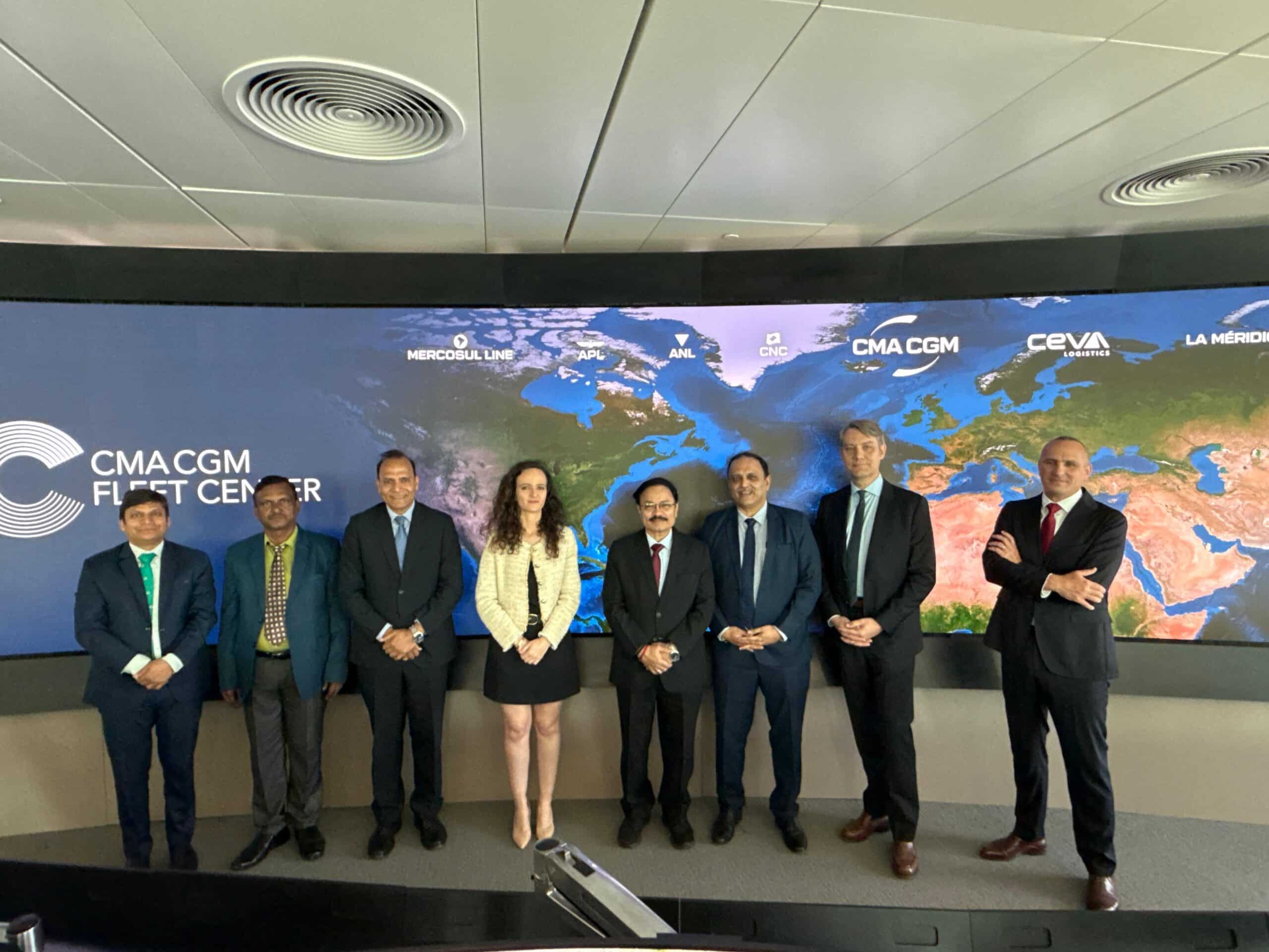 Secretary of the Ministry of Ports, Shipping and Waterways Meets with CMA CGM Leadership