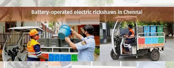 The integration of electric vehicles (EVs) into household waste collection marks