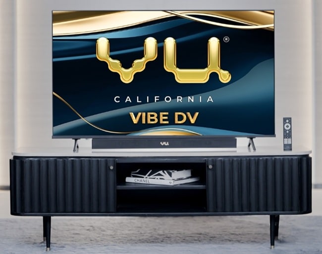 Vu Vibe DV TV: 4K QLED Display with Integrated 88W Soundbar
