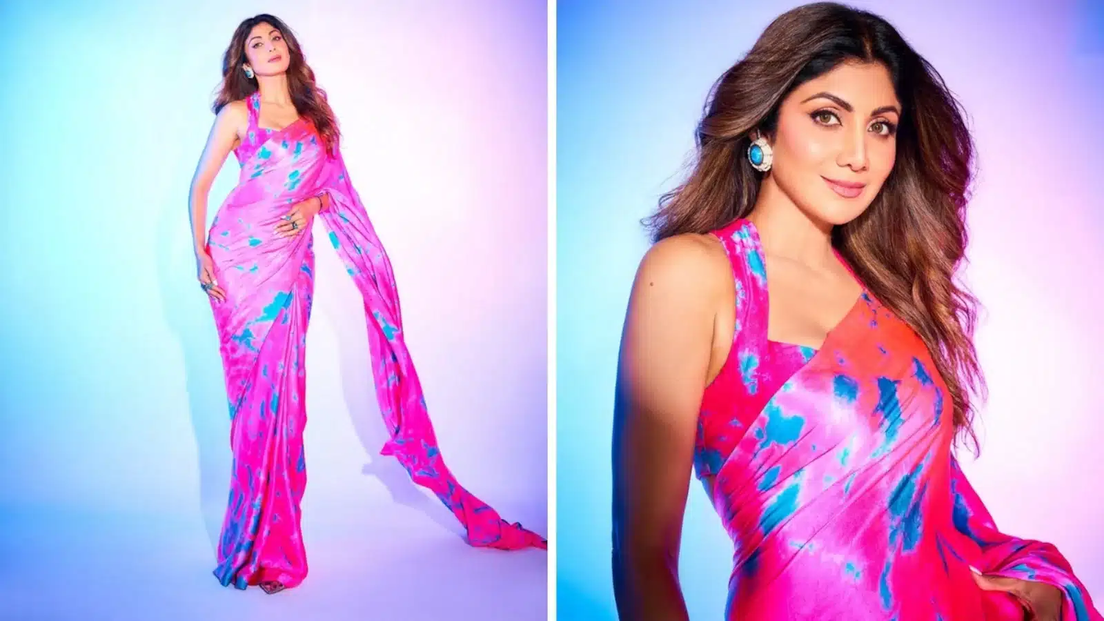 5 Moments When Shilpa Shetty Elevated Bright-Colored Sarees