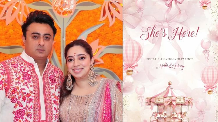 Nidhi Dutta and Binoy Gandhi Welcome Parenthood with Heartfelt Message