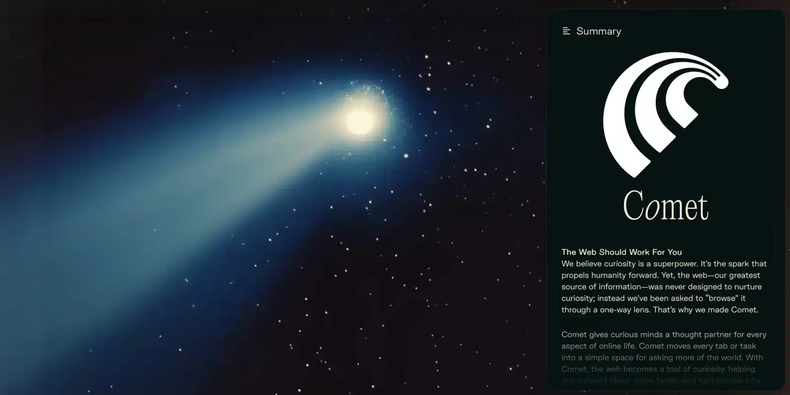 Perplexity Unveils Comet AI Web Browser