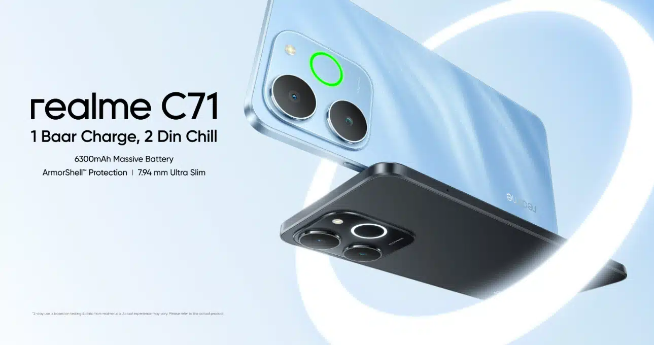 Realme C71 Debuts in India Featuring 6,300mAh Battery and Reverse Charging