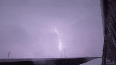 New World Record: Weather Satellite Captures 515-Mile Lightning Flash