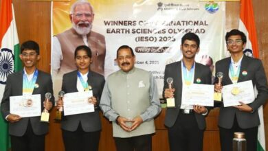 Dr. Jitendra Singh Honors Indian Student Winners at International Earth Sciences Olympiad (IESO-2025) in China