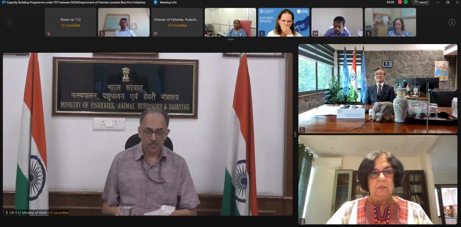 India and FAO Collaborate to Develop Blue Ports; First Capacity-Building Webinar Conducted