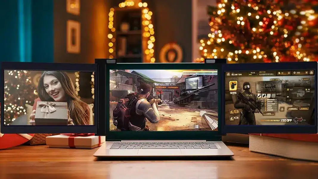 Innovative Triple-Screen Laptop Aims to Combine Desktop Performance with Portability, Sparks Usability Concerns