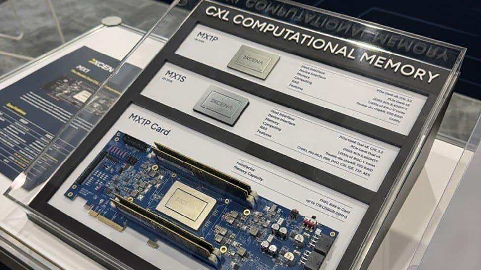XCENA Unveils MX1 Computational Memory with RISC-V Cores, CXL 3.2, and SSD Tiering