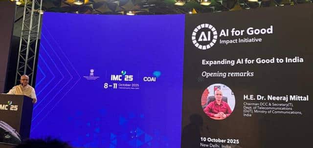 DoT and ITU Host 'AI for Good Summit' at IMC 2025 in New Delhi