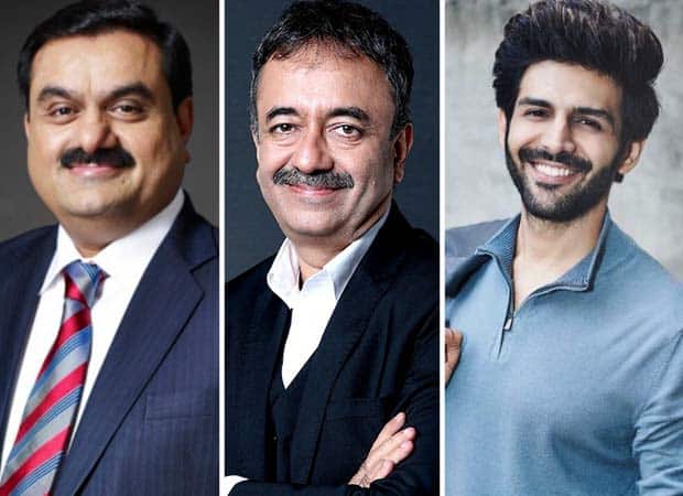 Kartik Aaryan and Rajkumar Hirani Recognized by Gautam Adani at Subhash Ghai’s Whistling Woods International