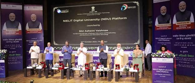 Union Minister Shri Ashwini Vaishnaw Launches NIELIT Digital University