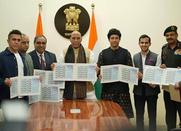 Makers of 120 Bahadur Unveil Custom 'My Stamp' Celebrating Rezang La War Memorial