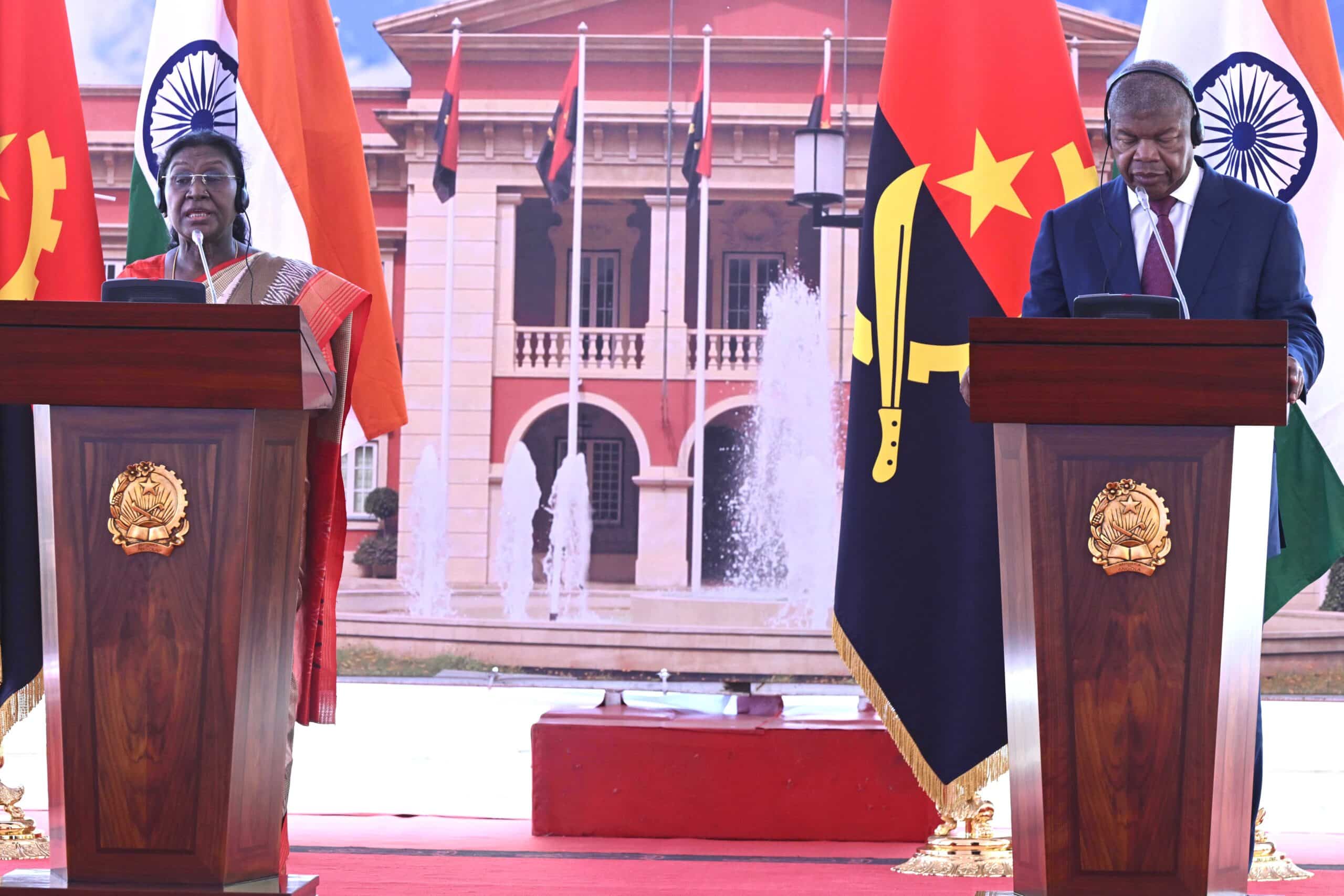 President of India Visits Angola for Bilateral Meeting and Delegation-Level Talks