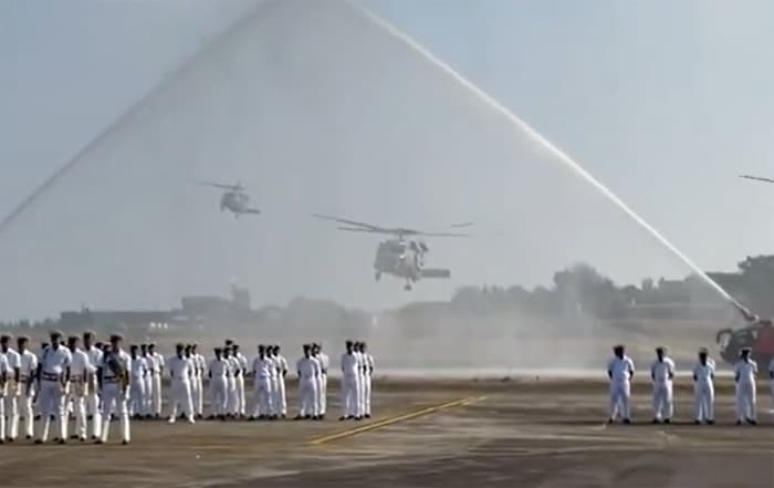 Indian Navy Welcomes New MH 60R Helicopter Squadron