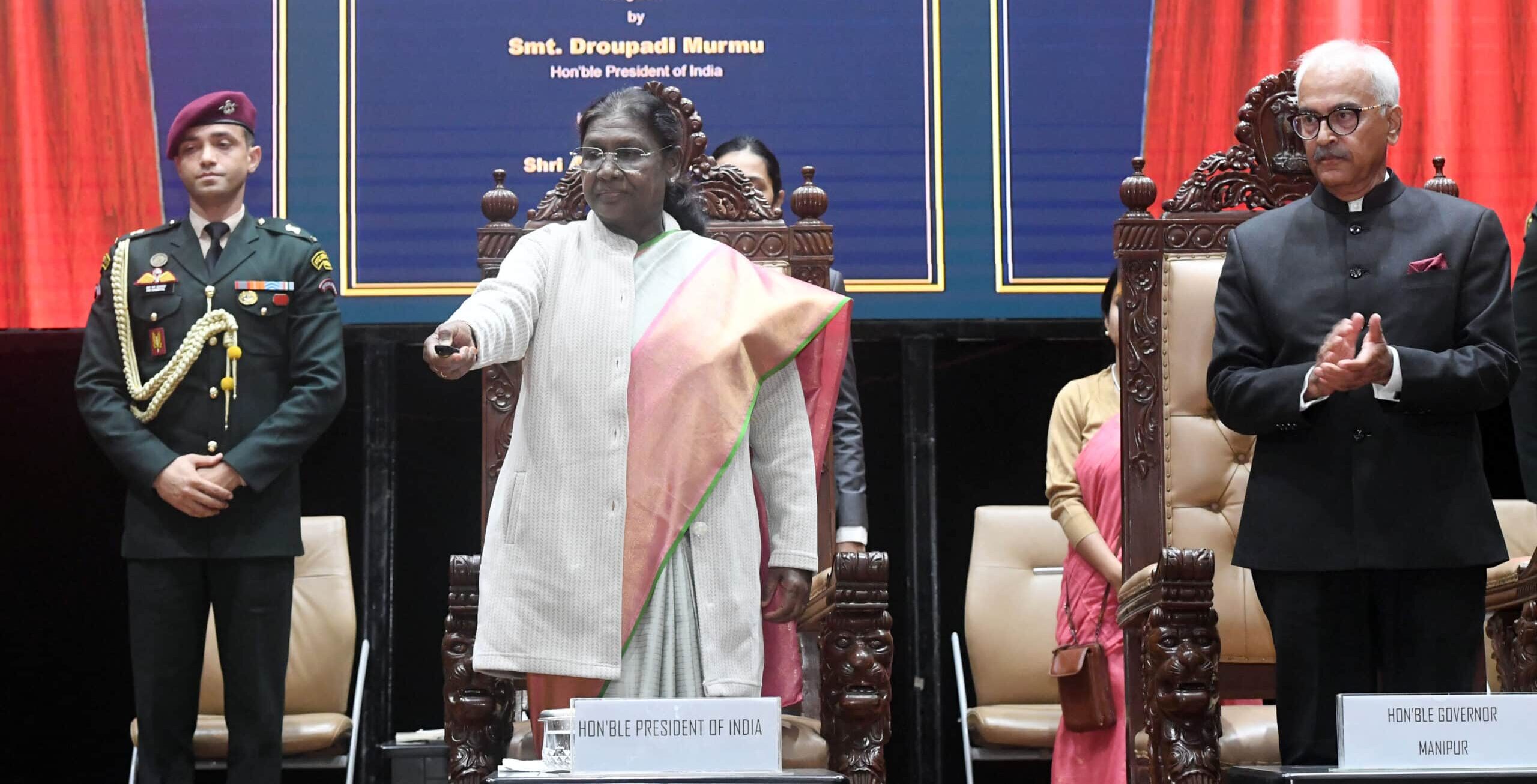 President Murmu Honours Manipur at Civic Reception
