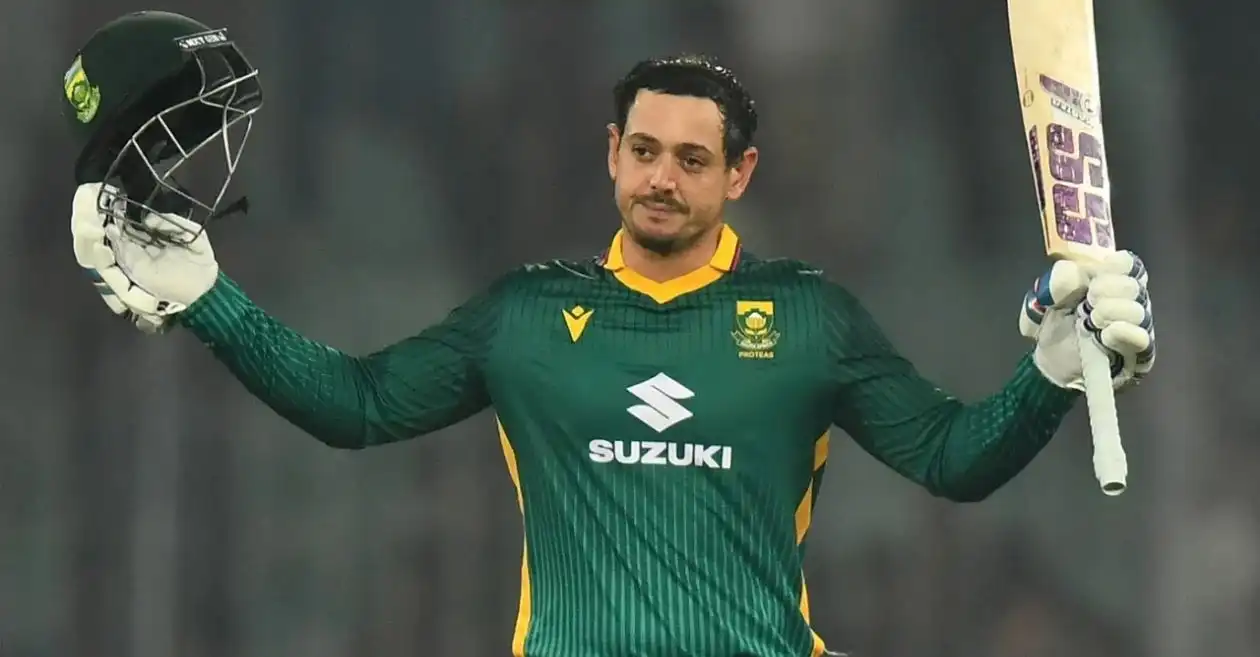 Quinton de Kock Shatters Records with 7th Century Against India, Surpassing Kohli and De Villiers