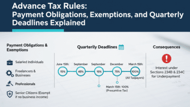 Understanding Advance Tax Rules: Payment Obligations, Exemptions, and Quarterly Deadlines Explained