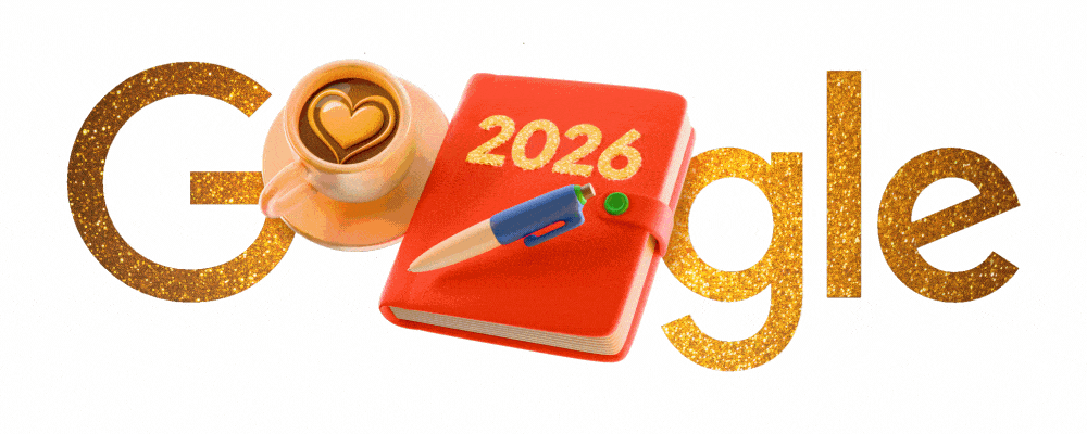 New Year's Day 2026 Doodle