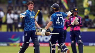 England Under-19s Struggle at 25/1 After 6.3 Overs
