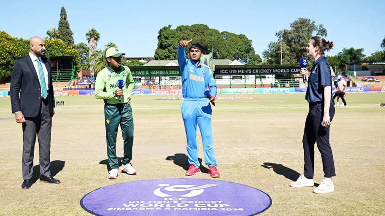 India-Pakistan U19 World Cup Clash Begins with a Tense Handshake Standoff