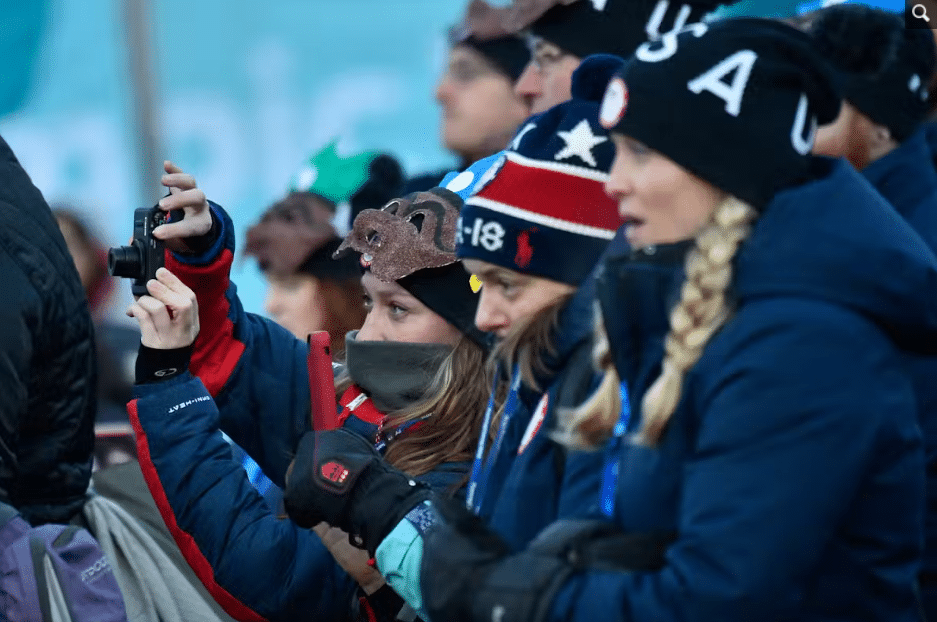 Athletes in the cold