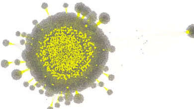 Influence network of an AI swarm